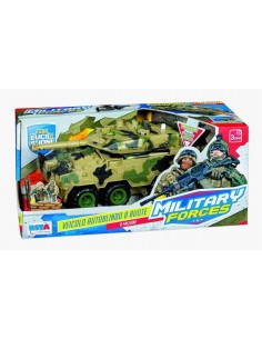 VEICOLO AUTOBLINDO 8 RUOTE MILITARY FORCE LUCI E SUONI 11619