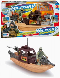BARCA PATTUGLIAMENTO MILITARY FORCE  LUCI SUONI CON...