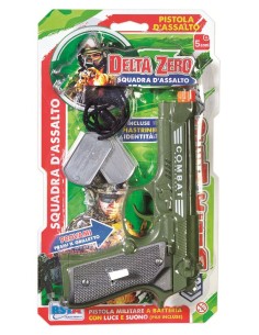 PISTOLA MILITARE DELTA ZERO LUCI E SUONI 11762