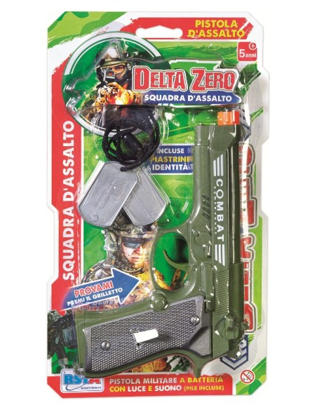 PISTOLA MILITARE DELTA ZERO LUCI E SUONI 11762