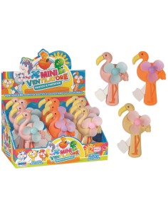 MINI VENTILATORE FENICOTTERO 3 COLORI ASS. 11831