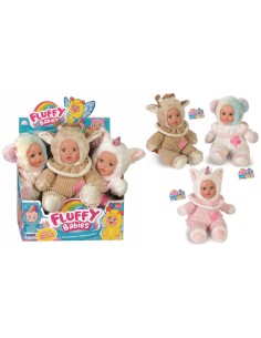 BAMBOLA FLUFFY VESTITO UNICORNO/GIRAFFA/ORSO 11837