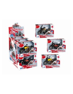 MOTO DIE CAST CUSTOM RETROCARICA SC. 143 3 ASS. 12007