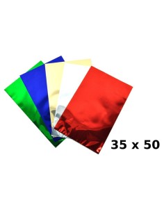 BUSTE REGALO METAL TINTA UNITA   N 5 COLORI ASS.TI  R47...