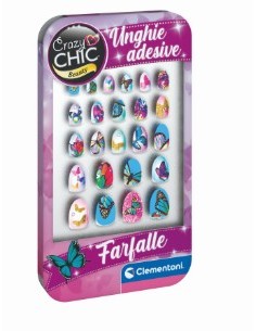 CRAZY CHIC - UNGHIE ADESIVE FARFALLE  18134