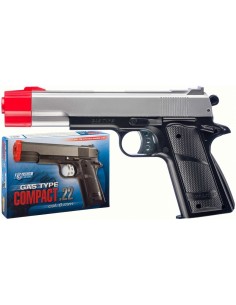 PISTOLA GAS COMPACT SILVER 2850 15 COLPI