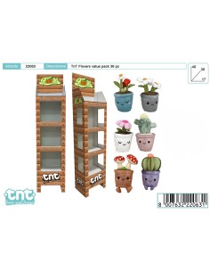 TNT FLOWERS PIANTINE VARIANTI PELUCHE 22063