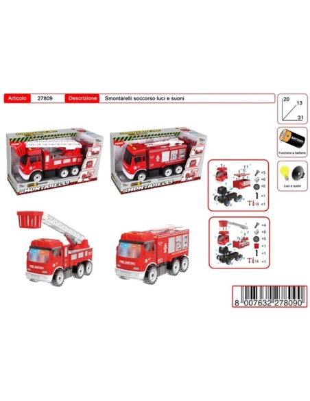 SMONTARELLI POMPIERI LUCI E SUONI 27809