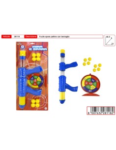 FUCILE SPARA PALLINE CON BERSAGLIO 28118