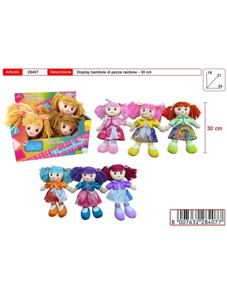 BAMBOLA PEZZA 30 CM 28407