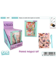 SECRET NOTES BOX - DIARIO CON PENNA MAGICA 18CM 92007