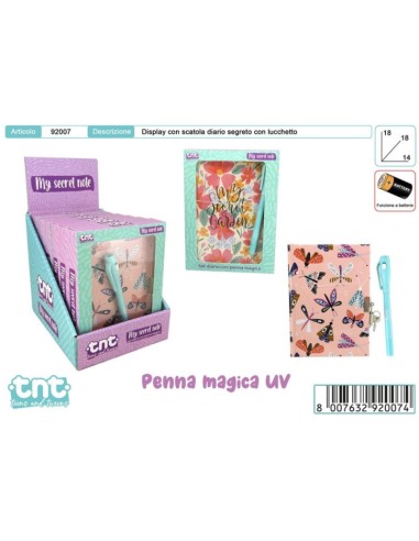 SECRET NOTES BOX - DIARIO CON PENNA...