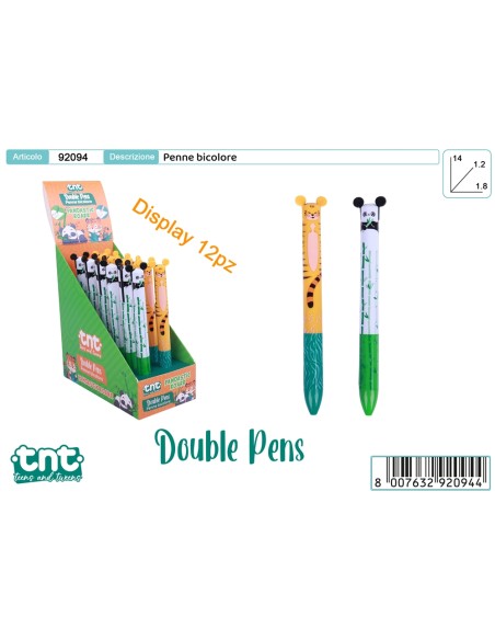 TnT DOUBLE PENS PANDASTIC ROARR - PENNA BICOLORE 92094