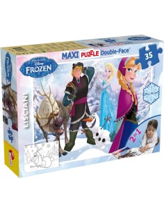 DISNEY PUZZLE DF MAXI FLOOR 35 FROZEN PLAYING ON THE ICE...