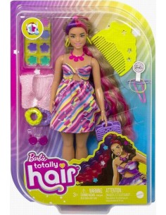 BARBIE TOTALLY HAIR DOLL BRUNETTE HCM89