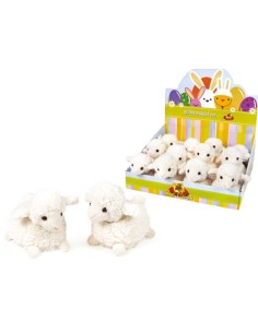 PELUCHE PECORELLA PUFFATA 15CM IN DISP.12PZ 24749