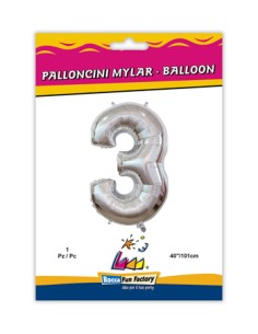 MYLAR NR. 3 SILVER METAL  CM 102 56133