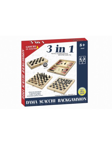 SCACCHIERA DAMA 3IN1 400754
