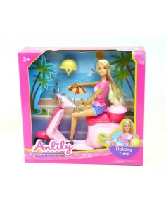 BAMBOLA CON SCOOTER S9711-99044