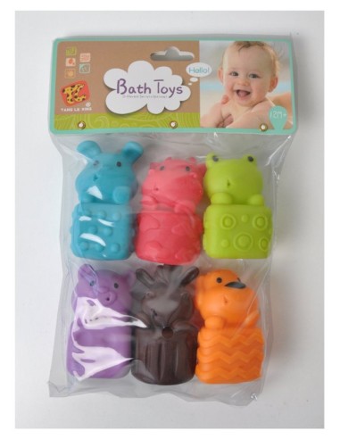 ANIMALI VINILE 6 PEZZI A3366-TL824-5