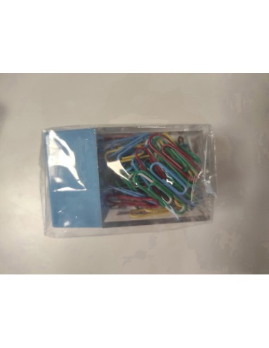 DISPENSER FERMAGLI COLORATI 38004