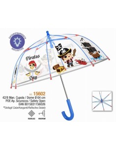 OMBRELLO MANUALE 42 CM CUPOLA POE PIRATA COOLKIDS 15602