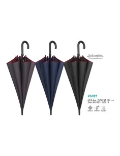 OMBRELLO UOMO GOLF AUTO. 65/8 TINTA UNITA +BORDINO 26391