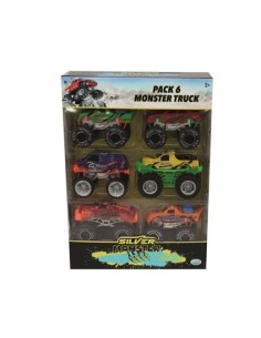 SILVER MONSTER - PACK 6 MONSTER CARS SC.164 41453