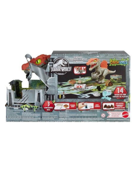 JURASSIC WORLD SPINOSAURO DISTRUGGI GABBIA HTP71