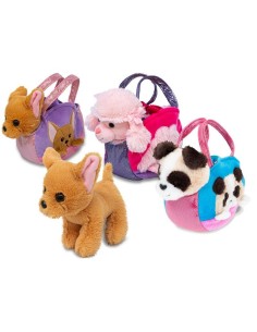 ISOLA DEI CUCCIOLI - CANE IN BORSETTA 3MDL 17CM  39482