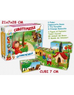 CUBI PUZZLE 12 PZ.FIABE 62866