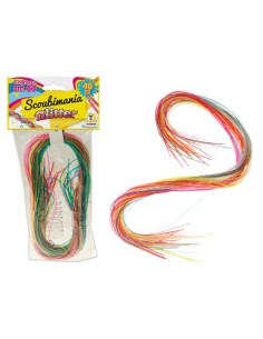 TEO'S - SCOUBIDOU MANIA GLITTER 40 PZ 80 CM 1,8MM  63630