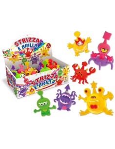 TEO'S - STRIZZA E BRILLA MOSTRI C/LUCE 6 MDL  ASST  67107