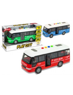 PLAY CITY - BUS A FRIZIONE LUCI E SUONI 3 COL. ASS  68769