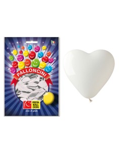 PALLONCINI CUORE BIANCO CONF. 14PZ FB4024