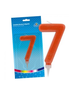 CANDELA ARANCIO 7 15CM. CAND007