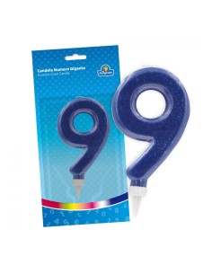 CANDELA BLU 9 15CM.CAND009