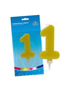 CANDELA GIALLO 1 15 CM.CAND001