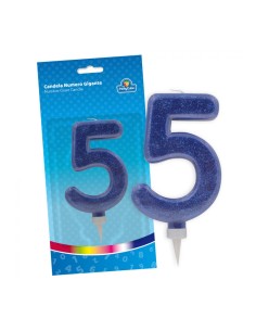 CANDELA BLU 5 15 CM.CAND005