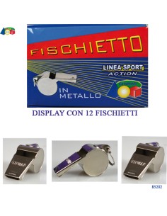 FISCHIETTO METALLO CONF. DA 12  85202