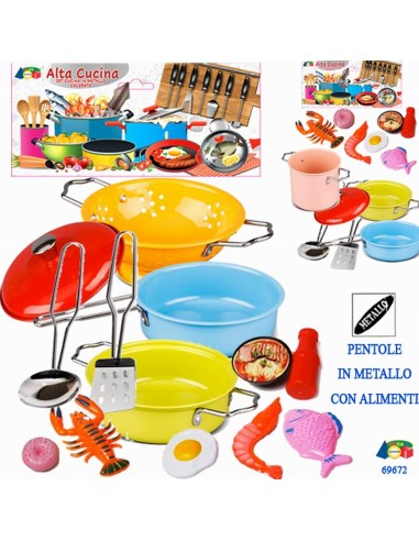 PENTOLE METALLO COLORATE 69672