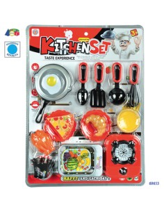 SET BIVALVA CUCINA C/PENTOLE/ FORNELLO/ACC 69653