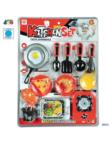 SET BIVALVA CUCINA C/PENTOLE/ FORNELLO/ACC 69653