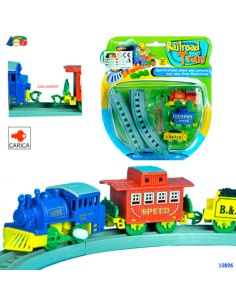 TRENO A CARICA CON 2 VAGONI 10896