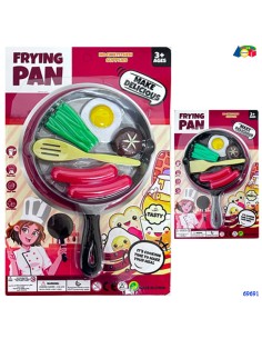SET PADELLA CON UTENSILI ED ACC. ASS 69691