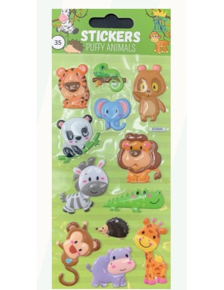STICKERS PUFFY ANIMALS ST0046