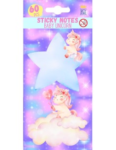 STICKY NOTES 60 BABY UNICORN NOTES GIFTY KING SN08