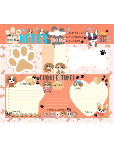 PADNOTES ALL YOU NEED IS NOTES DOGGY...