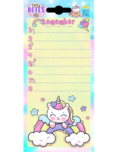 TINY NOTES UNICORN - 40 SHEETS GKTN01