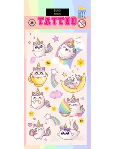 TATTOOS UNICORN KAWAII  TA0074